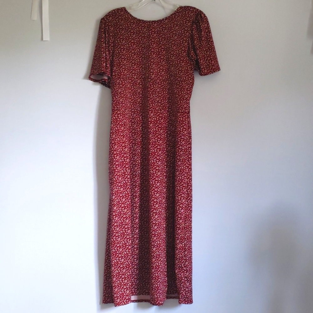 NEW Purple & white patterned maxi dress with keyhole back,Size XL Superfoxx bran